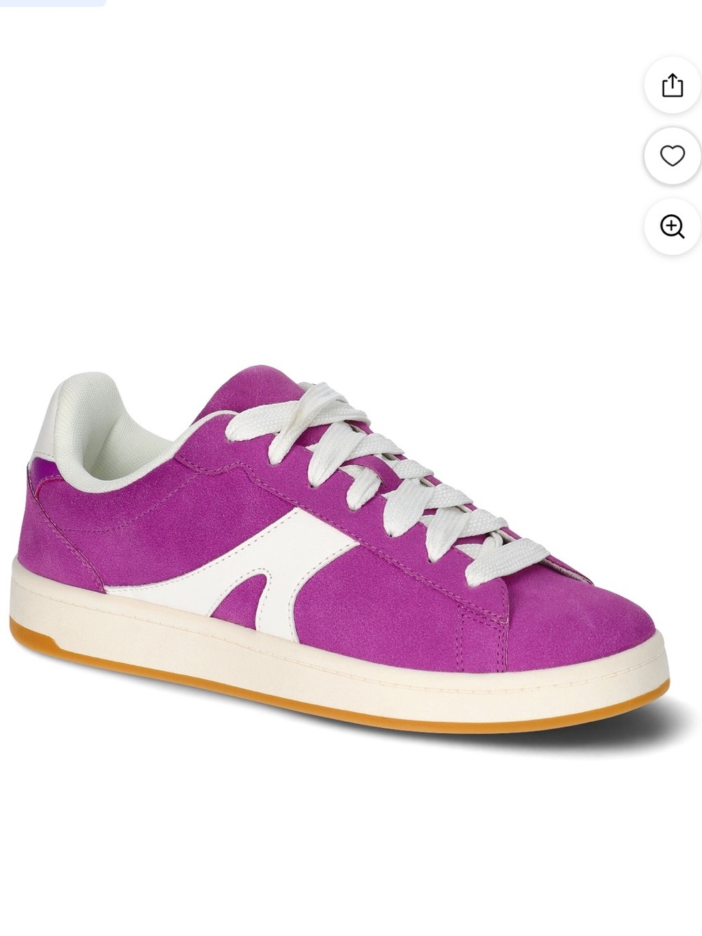 No Boundaries Women’s Purple Lace Up Chunky Skater Sneakers SZ 7.5 New Casual